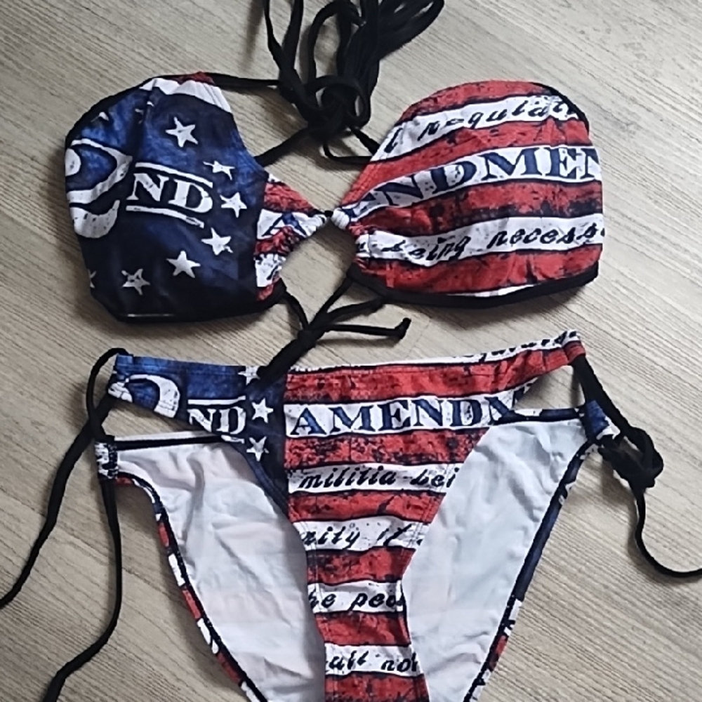Patriotic Stars and Stripes Bikini